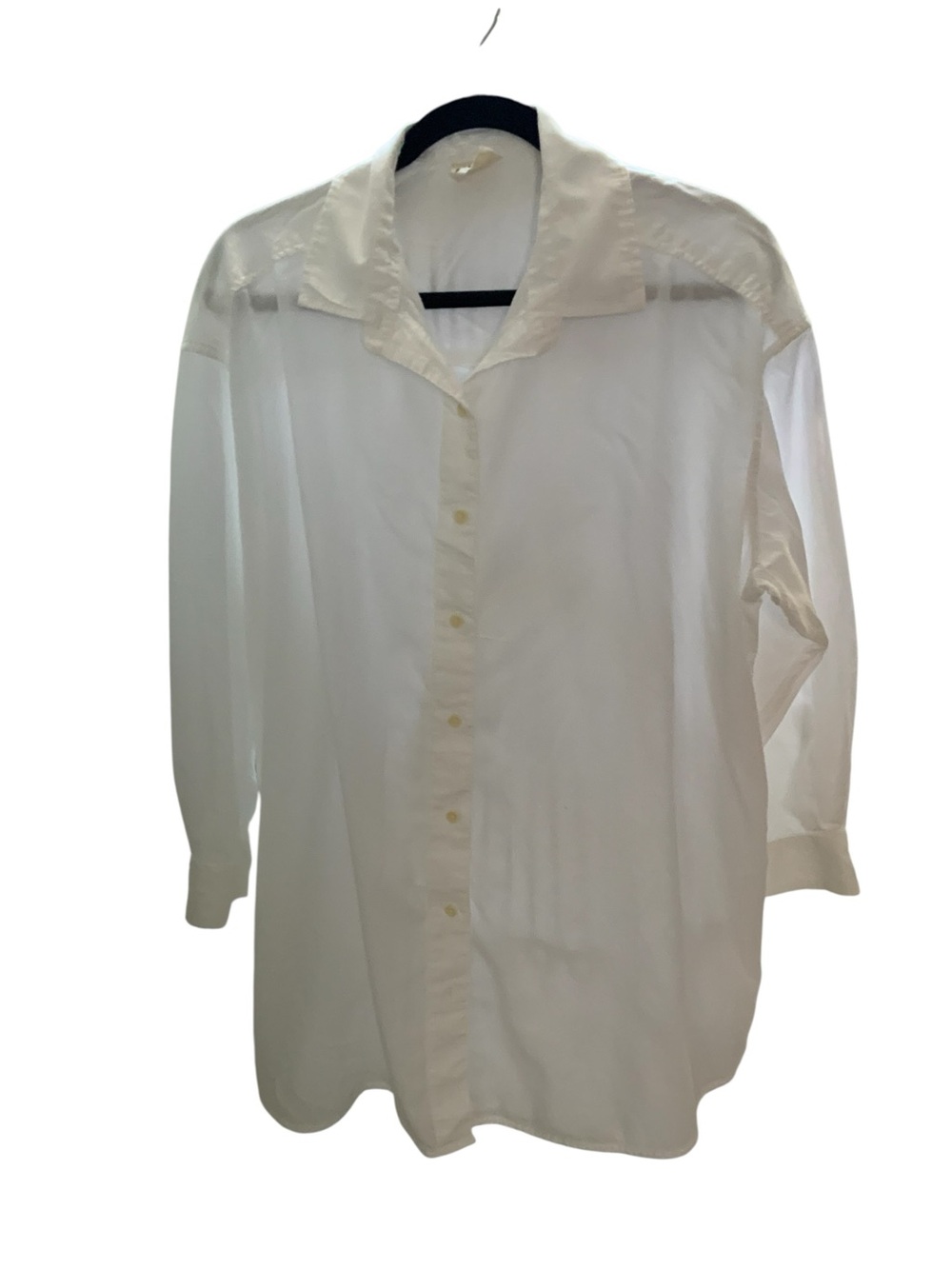 Pact Women’s Long Casual Organic Cotton Button-Down Shirt SZ M/L